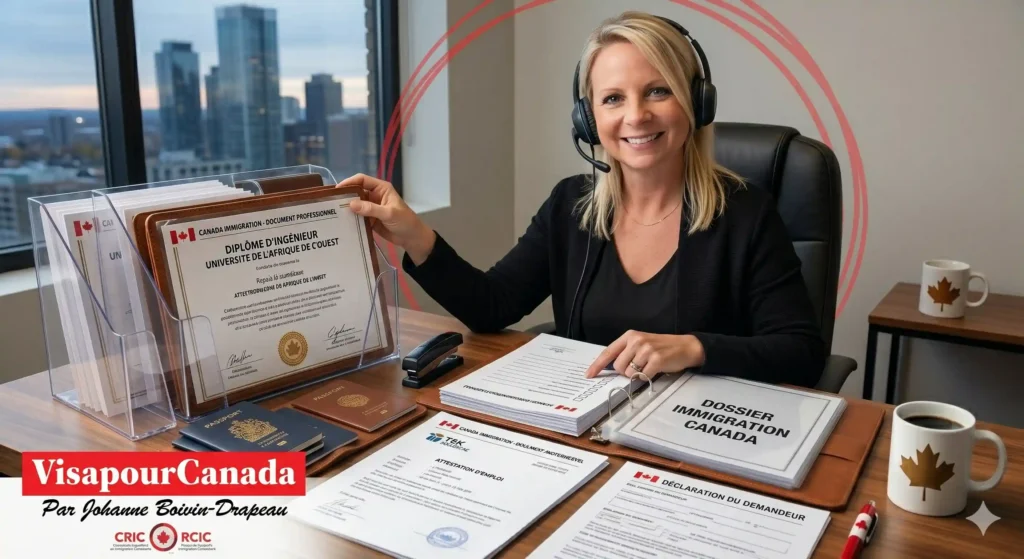 Preparer dossier immigration Canada avec documents professionnels