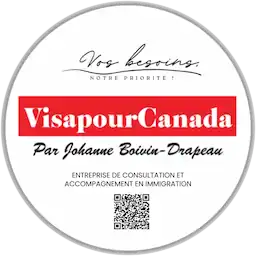 Badge VisaPourCanada par Johanne Boivin-Drapeau